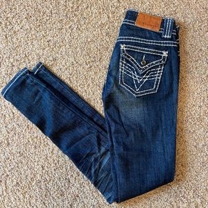 Vigoss thick stitch skinny jeans EUC